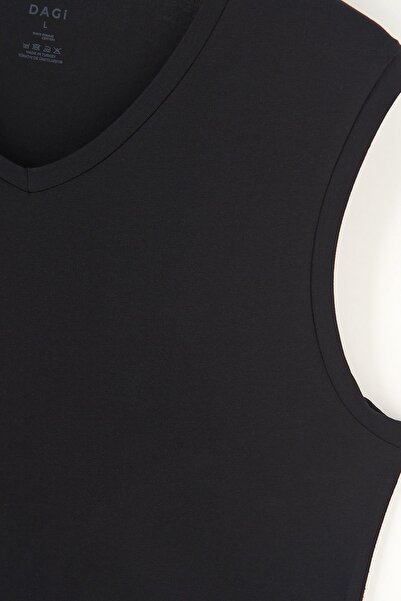 Dagi Erkek %100 Pamuk 2'li Paket V Yaka Kolsuz Atlet