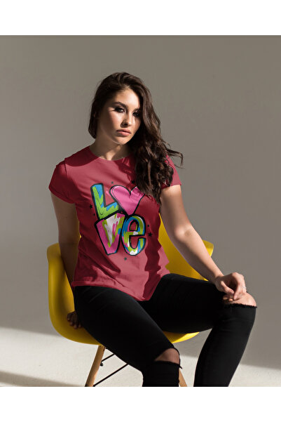 MVRDAR Tricou unisex 100% bumbac Flower Power pentru femei si fete