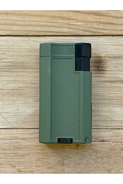 COHİBA Puro Çakmağı 2 Pürmüz Delicili Ayaklık Özellikli Haki Rengi