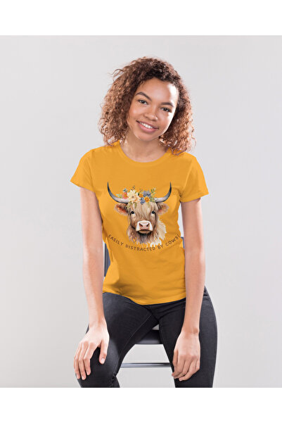 MVRDAR Tricou unisex 100% bumbac Flower Power pentru femei si fete
