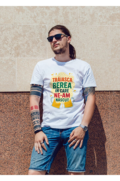 MVRDAR Tricouri unisex 100% bumbac cu motive Oktoberfest, bere, festivaluri, ...