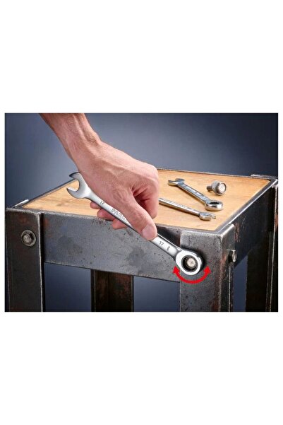 PARKSIDE Ratcheting ring wrench set, 5 pieces, made of chrome vanadium steel