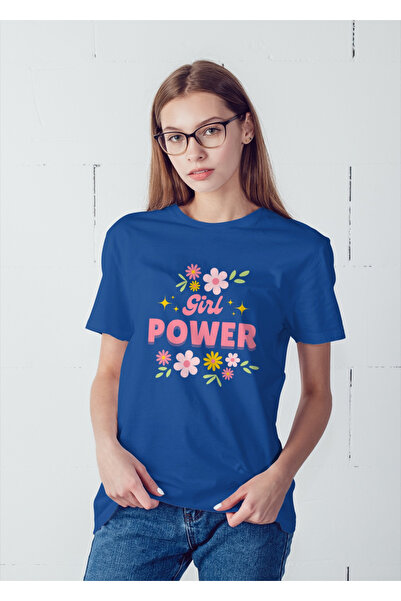 MVRDAR Tricou unisex 100% bumbac Flower Power pentru femei si fete