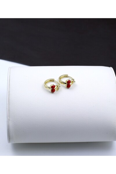 Belle Kiraz Detaylı Vip Çocuk Küpesi