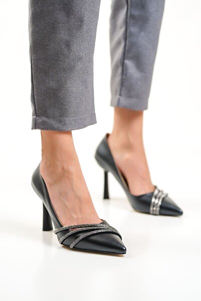 İREM Sonya Black Stone Women's Shoes