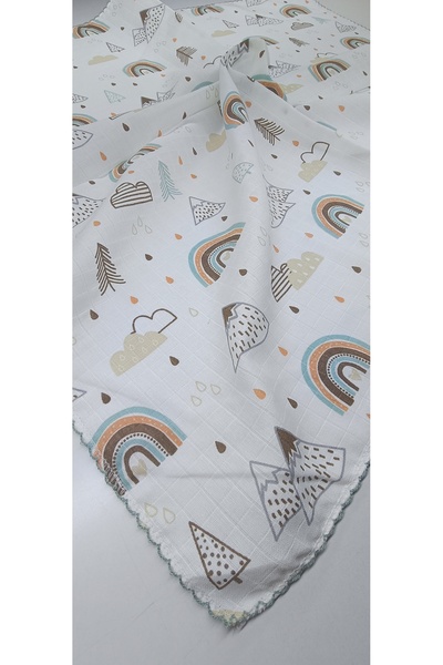 minnakya بطانية أطفال حديثي الولادة من الموسلين متعددة الأغراض مقاس 80*90، قم...