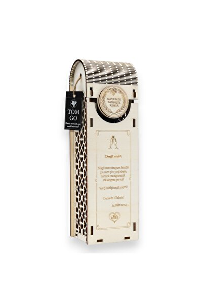 TOM GO Cutie cadou pentru sticlă de vin - Dragii noștri…