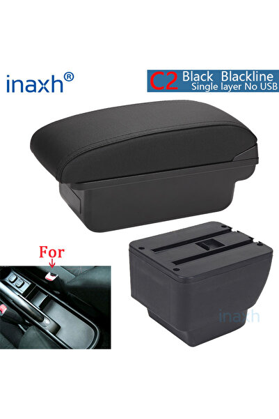 Choice1 خط أسود C2 بدون منفذ USB لمسند ذراع مازدا 2، صندوق مسند ذراع سيارة ما...