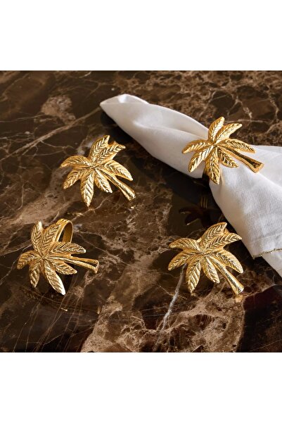 Generic طقم حلقات مناديل تامارا، 4 قطع، 5 سم