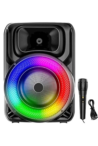 singe مكبر صوت محمول مقاس 8 بوصات مزود بإضاءة LED وبلوتوث