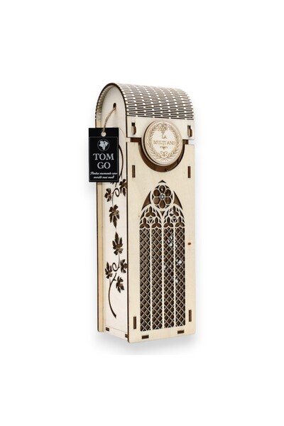 TOM GO Cutie pentru sticlă de vin „La mulți ani”