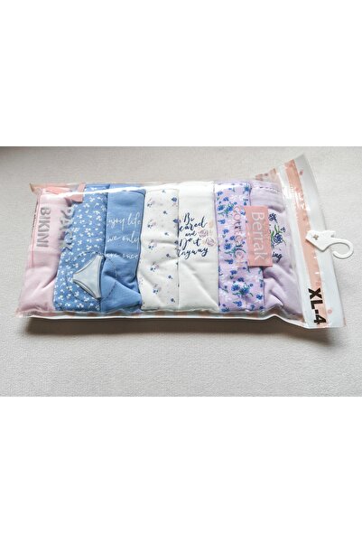 Berrak Bikini Cut Women's Panties 7-Pack 100% Cotton (Enjoy Pattern)