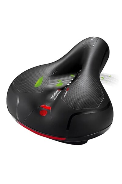 EBA Bicycle Saddle, Memory Foam, Shock Absorption, Anti-Slip, Ergonomic, Breathable, Waterproof, Uni