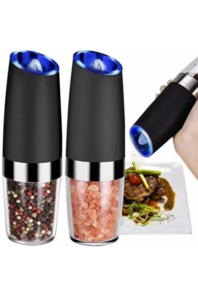 KESNUP Σετ 2 ηλεκτρικών μύλων μαύρου / διαφανούς