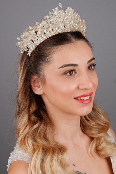 Hayalperest boncuk Elara Crystal Stone Bridal Crown Evening Dress and Hair Accessory Wedding Henna Crown