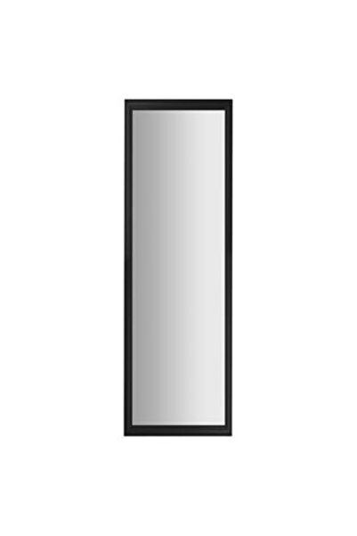 oemco Oglinda din Lemn Negru de Perete 34x124cm