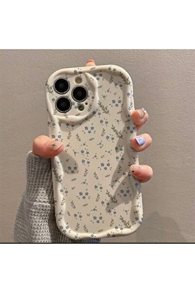 MİRAZ TASARIM حافظة آيفون 16 برو ماكس بنمط زهور على خلفية إكرو2