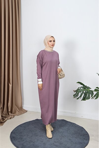 NİSUM MODA Mercerized Dress with Glitter Detail