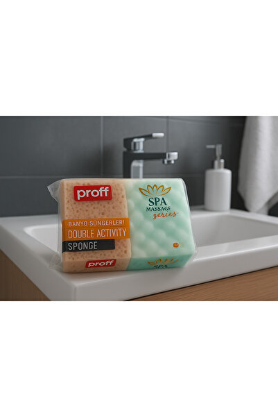 MUBX 2 قطعة من إسفنجة تدليك الجسم للاستحمام، إسفنجة سبا للحمام، إسفنجة علاجية...