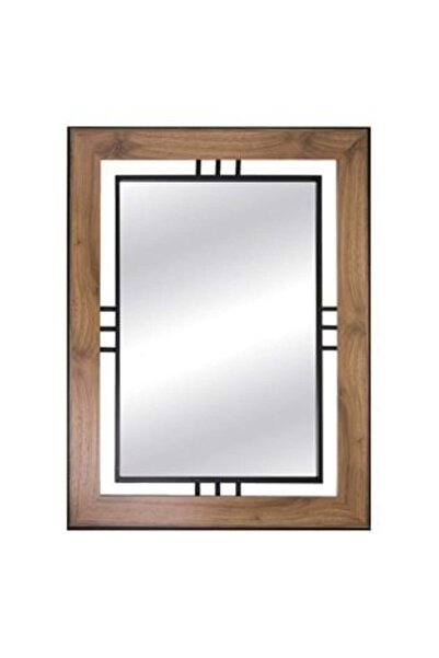oemco Oglinda de Perete din Lemn cu Cadru Metalic 60x80cm