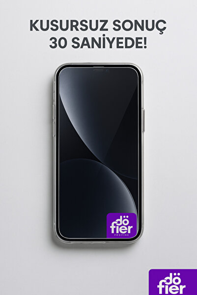 DÖFİER İphone 17 Pro Max Uyumlu Hayalet Kırılmaz Cam Ekran Koruyucu + Kolay Uygulama Aparatı Uyumlu