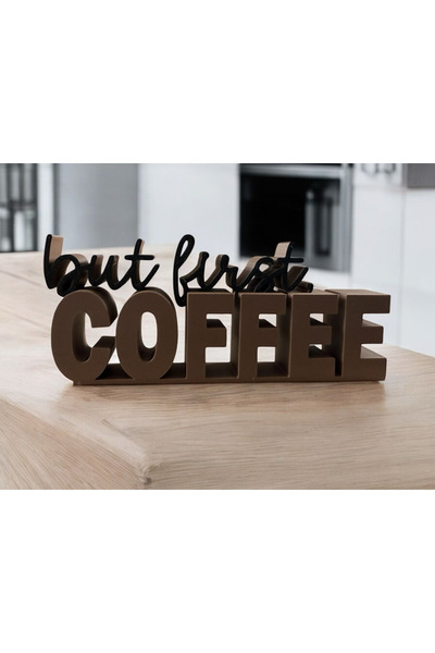 muggle design But First Coffee" Dekoratif Masa Panosu - DEKORATİF KAHVE KÖŞESİ -