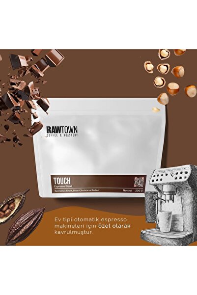 RAWTOWN Touch Espresso Blend 200 gr - Kahve Çekirdeği - Çekirdek Kahve