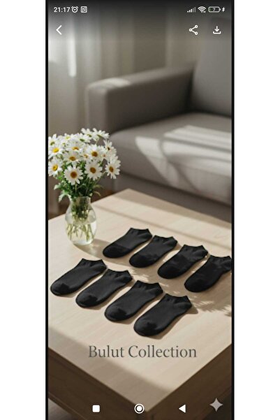 BULUT COLLECTION Unisex Black 5-Piece Socks Set