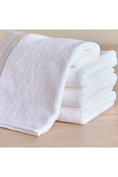 Generic مجموعة مناشف أصابع من القطن البرتغالي من فيلاير، 4 قطع، 650 جرام لكل متر مربع، 30×30 سم