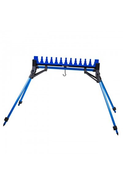 Garbolino Kit Suport Lansetă Argintiu cu 12 Stâlpi, 4 Picioare XXL 70-100cm A...