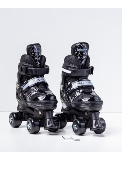 Generic Adjustable PU 4-Wheel Skate for Kids Ages 3-12, Size S (31-34)