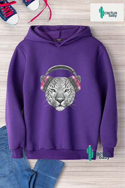 CACTUS COLLECTION Hanorac cu glugă pentru copii, din bumbac cu 3 fire