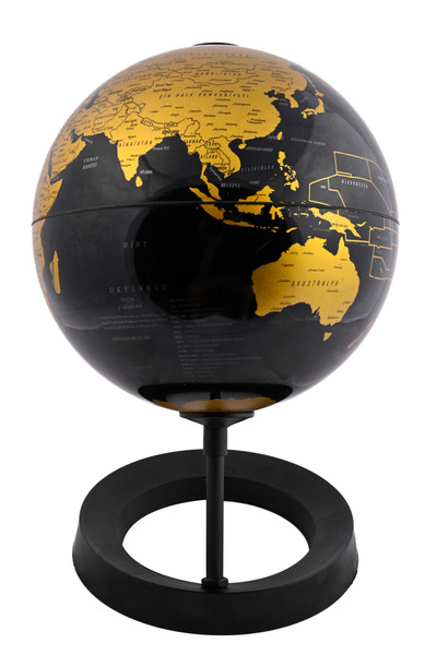 Artı Işıksız Gold Dünya Küre ( Yerküre ) 20 Cm