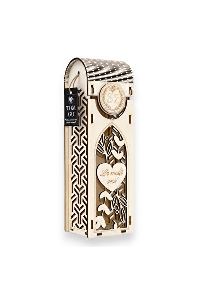 TOM GO Cutie vin - inima în rama florala