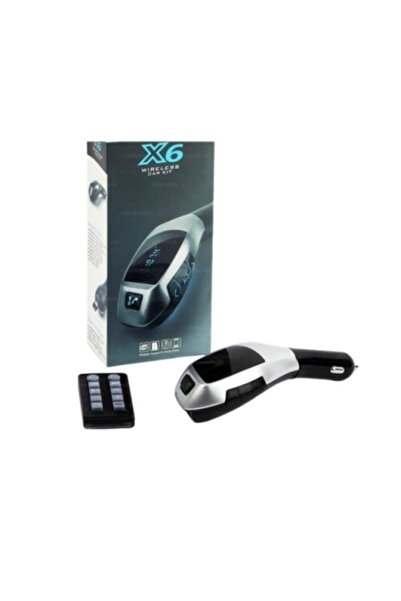 Poro Online Bluetooth FM Modulator X6 with Remote Control