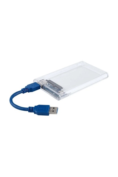 Genel Markalar Şeffaf 2.5 Sata SSD Usb 3.0 Harici Slim Harddisk Kutusu
