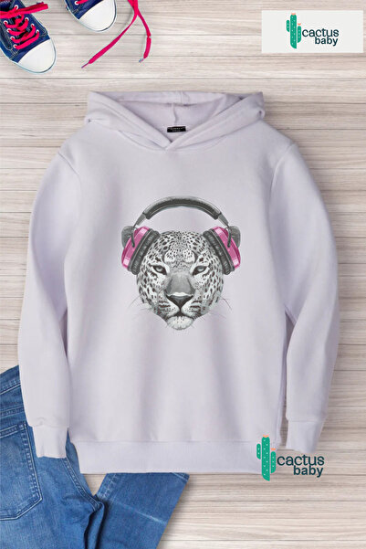 CACTUS COLLECTION Hanorac cu glugă pentru copii, din bumbac cu 3 fire