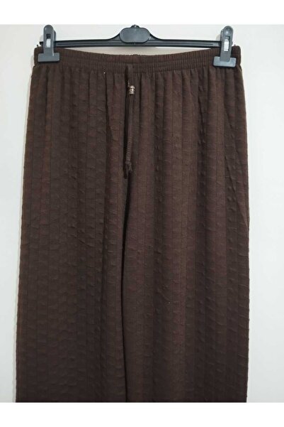 anne moda ankara Winter, Soft Texture, High Waist, Embossed Texture, Solid Color, Comfortable Fit, Knitwear Pants