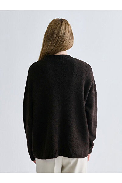 LC Waikiki Sparkling Choices from Shining Store |   V Neck Oversized Women's Knitwear Cardigan