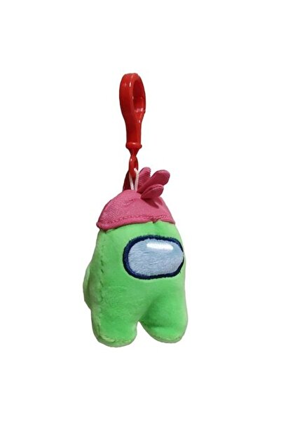 AMONG US Jucarie de plus cu breloc, Among Us, Verde, 11cm