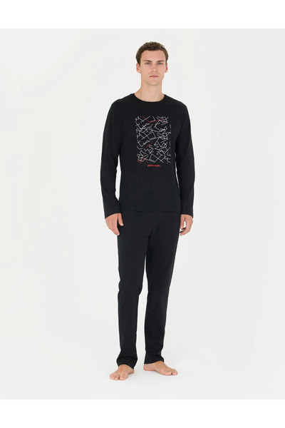 Pierre Cardin 100% Cotton Long Sleeve Men's Pajama Set Dolce