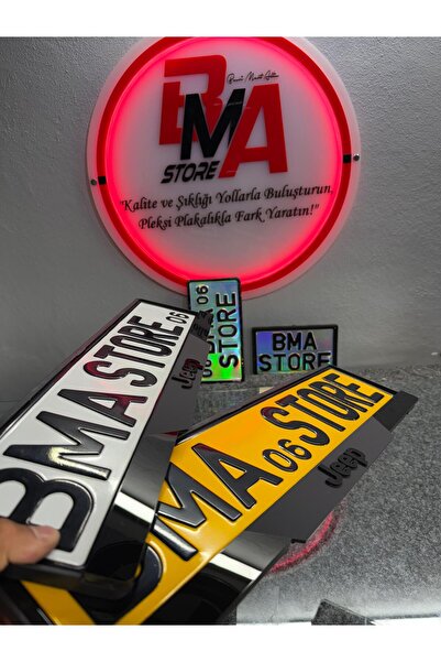 BMASTORE06 JEEP MAT MODEL PLEKSİ PLAKALIK