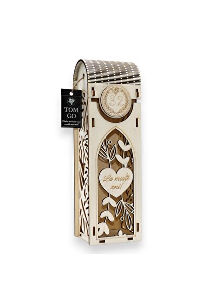 TOM GO Cutie vin - inima în rama florala