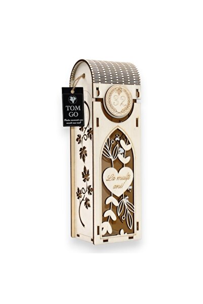 TOM GO Cutie vin - inima în rama florala