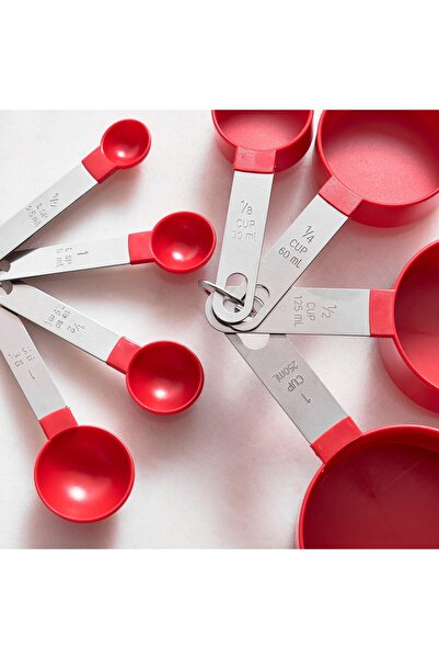 rexa مجموعة ملاعق وأكواب قياس أساسية مكونة من 8 قطع