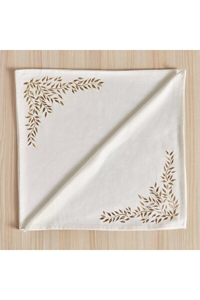Generic Faris 4-Piece Foil Printed Table Napkin Set - 45x45 cm