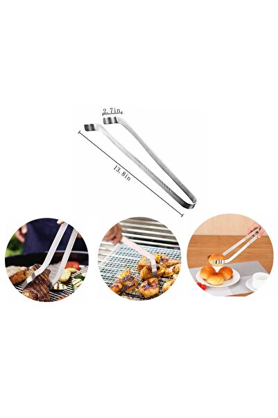 package home Kitchen Tongs - Stainless Steel Food Tongs with Lock, Suitable for Cooking, Grilling