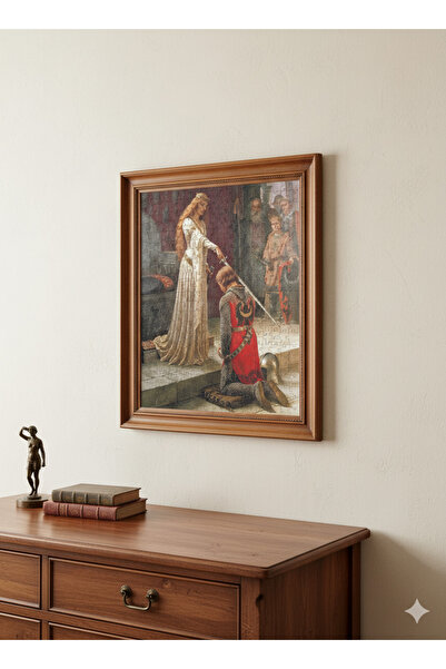 begovart Edmund Blair Leighton The Accolade Onur Töreni 120 Parça Ahşap (MDF) Puzzle yapboz