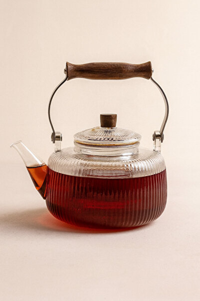 Mirilliahome إبريق شاي زجاجي مقاوم للحرارة سعة 1000 مل - إبريق شاي مع مصفاة و...