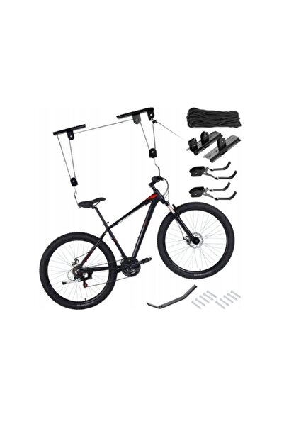 KESNUP Suport de biciclete de tavan, potrivit pentru subsol sau garaj, negru